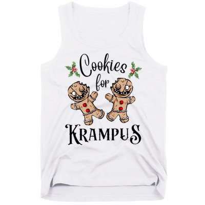 Creepy Gingerbread Cookies For Krampus Xmas Goth Holiday Tank Top