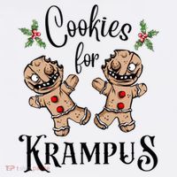 Creepy Gingerbread Cookies For Krampus Xmas Goth Holiday Tank Top
