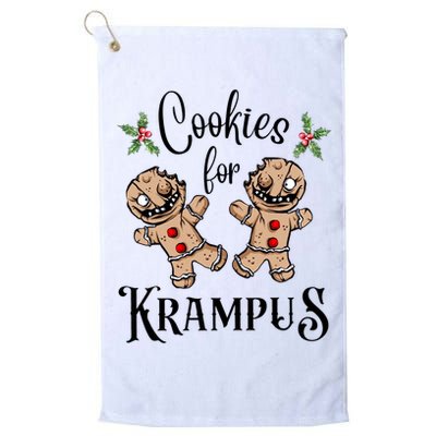 Creepy Gingerbread Cookies For Krampus Xmas Goth Holiday Golf Towel