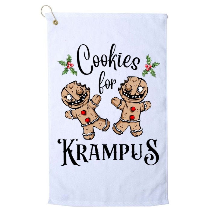 Creepy Gingerbread Cookies For Krampus Xmas Goth Holiday Golf Towel