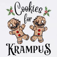 Creepy Gingerbread Cookies For Krampus Xmas Goth Holiday Visor