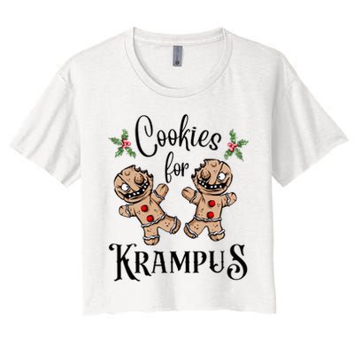 Creepy Gingerbread Cookies For Krampus Xmas Goth Holiday Crop Top