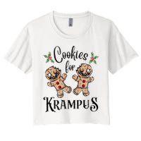 Creepy Gingerbread Cookies For Krampus Xmas Goth Holiday Crop Top