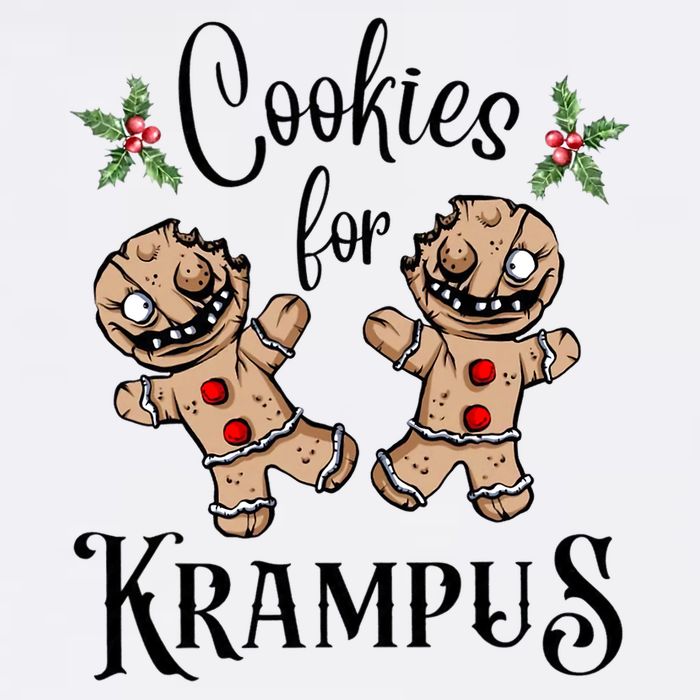 Creepy Gingerbread Cookies For Krampus Xmas Goth Holiday Short Acrylic Beanie