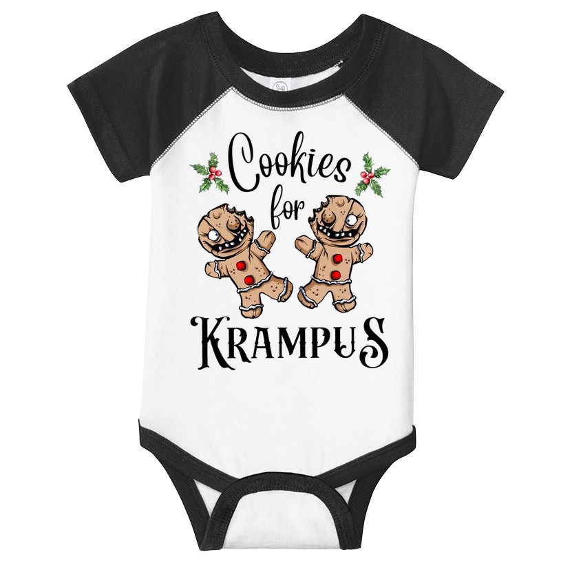 Creepy Gingerbread Cookies For Krampus Xmas Goth Holiday Infant Baby Jersey Bodysuit