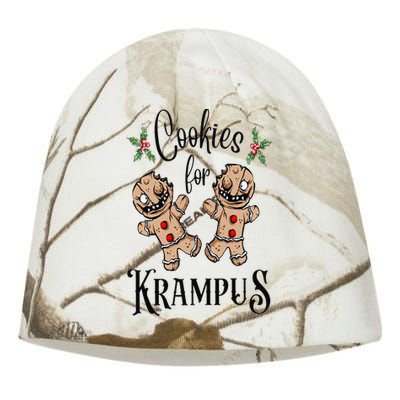 Creepy Gingerbread Cookies For Krampus Xmas Goth Holiday Kati - Camo Knit Beanie