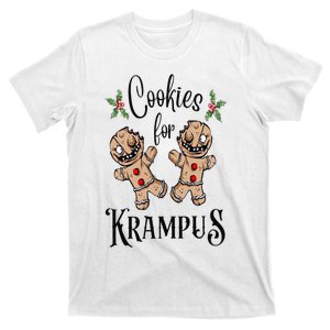 Creepy Gingerbread Cookies For Krampus Xmas Goth Holiday T-Shirt