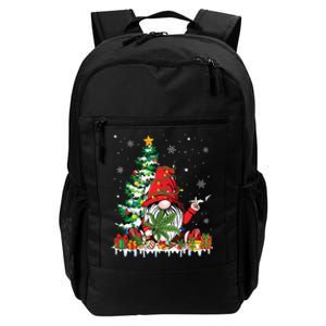 Cute Gnome Christmas Lights Funny Xmas Cannabis Marijuana Daily Commute Backpack