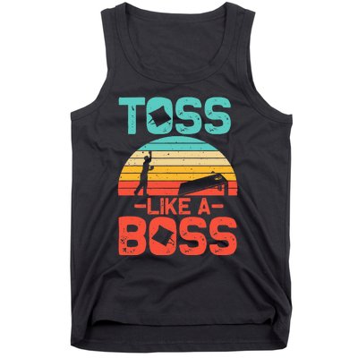 Cornhole Gift Cool Cornhole Toss Like A Boss Tank Top