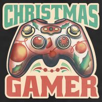 Christmas Gamer 7 Panel Mesh Trucker Snapback Hat