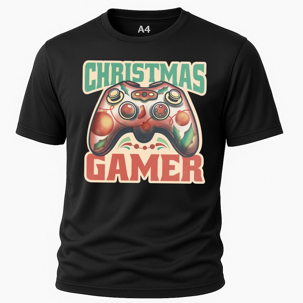 Christmas Gamer Cooling Performance Crew T-Shirt