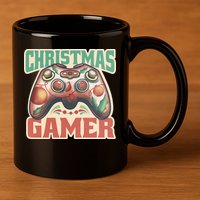 Christmas Gamer 11oz C Handle Ceramic Mug