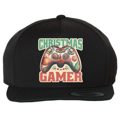 Christmas Gamer Wool Snapback Cap