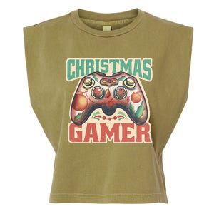 Christmas Gamer Garment-Dyed Women's Muscle Tee