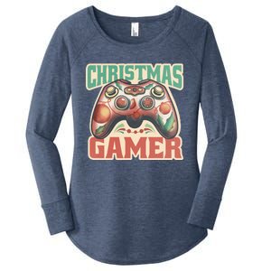 Christmas Gamer Women's Perfect Tri Tunic Long Sleeve Shirt