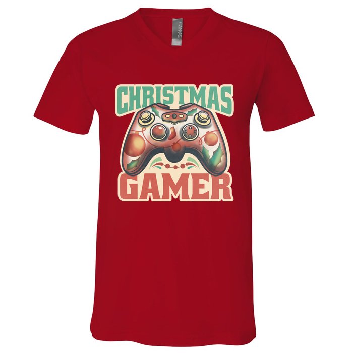 Christmas Gamer V-Neck T-Shirt