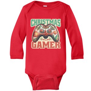 Christmas Gamer Baby Long Sleeve Bodysuit