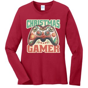 Christmas Gamer Ladies Long Sleeve Shirt