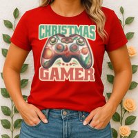 Christmas Gamer Womens T-Shirt