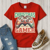 Christmas Gamer Womens T-Shirt