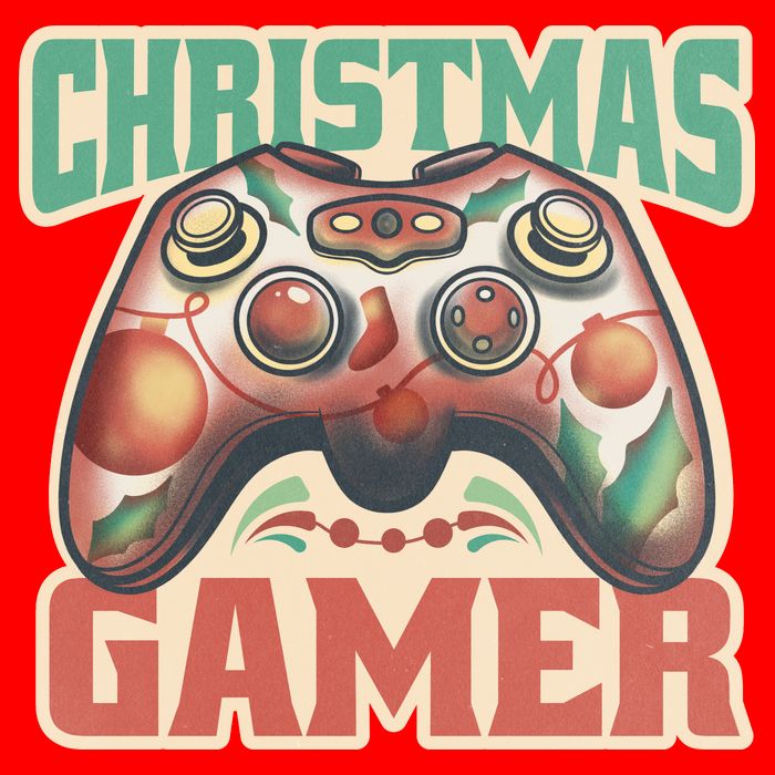 Christmas Gamer Womens T-Shirt