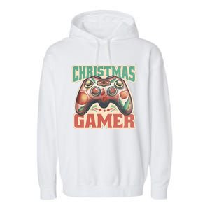 Christmas Gamer Garment-Dyed Fleece Hoodie