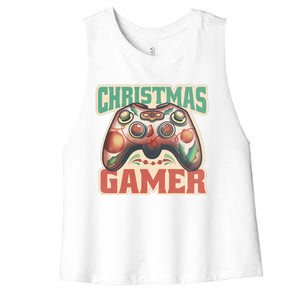 Christmas Gamer Women's Racerback Cropped Tank