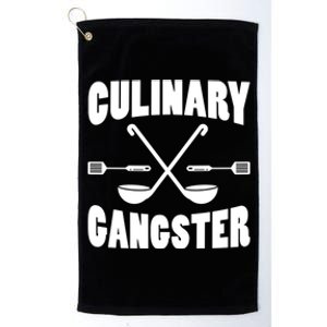 Culinary Gangster Cooking Best Cooking Chef Mom Dad Cute Gift Platinum Collection Golf Towel