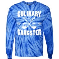 Culinary Gangster Cooking Best Cooking Chef Mom Dad Cute Gift Tie-Dye Long Sleeve Shirt