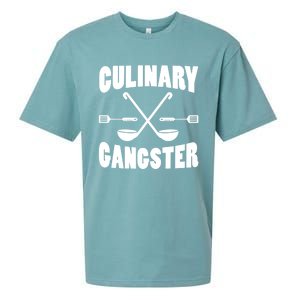 Culinary Gangster Cooking Best Cooking Chef Mom Dad Cute Gift Sueded Cloud Jersey T-Shirt