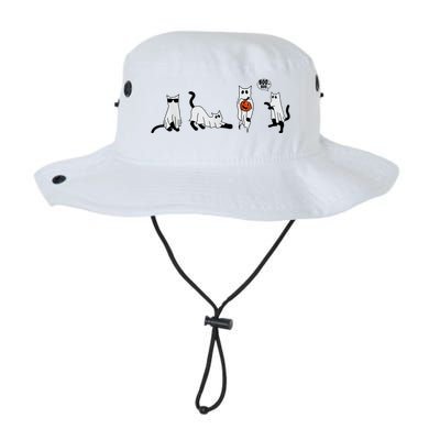 Cute Ghost Cat Funny Halloween Outfit Costumes Ghost Legacy Cool Fit Booney Bucket Hat