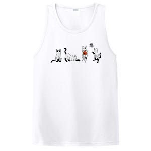 Cute Ghost Cat Funny Halloween Outfit Costumes Ghost PosiCharge Competitor Tank