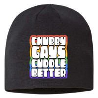 Chubby Gays Cuddle Better Funny Proud Gay Bear Husky Cute Sustainable Beanie