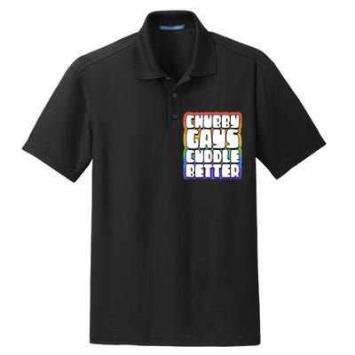 Chubby Gays Cuddle Better Funny Proud Gay Bear Husky Cute Dry Zone Grid Polo