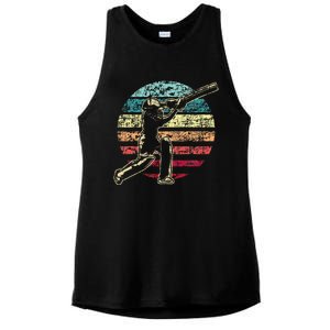 Cricket Game Cricketer Cricketing Batting Ladies PosiCharge Tri-Blend Wicking Tank