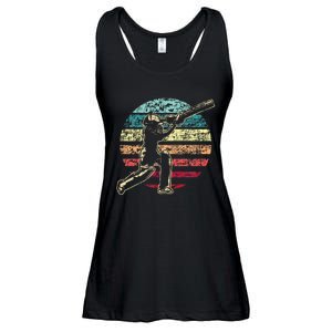 Cricket Game Cricketer Cricketing Batting Ladies Essential Flowy Tank