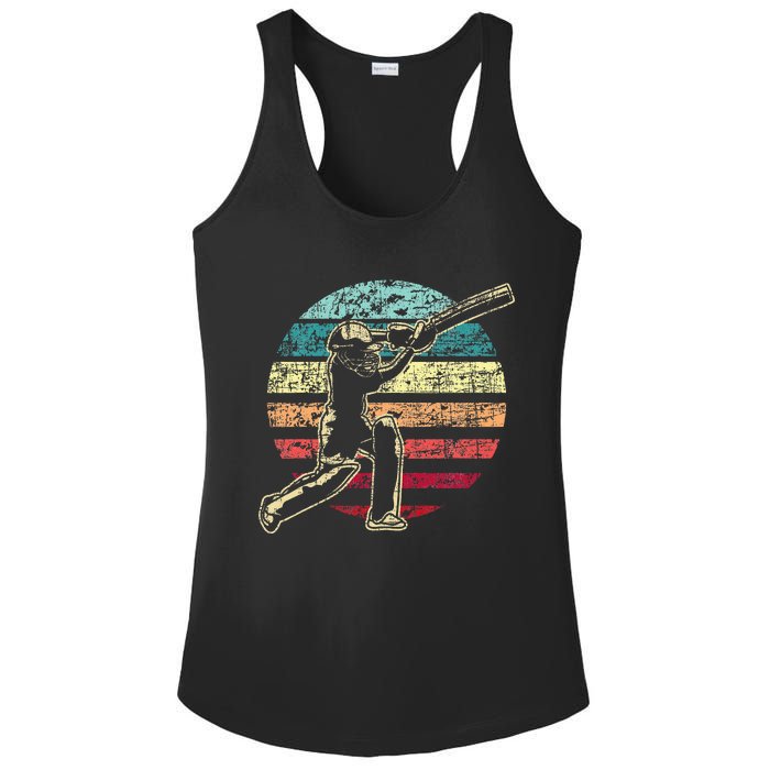 Cricket Game Cricketer Cricketing Batting Ladies PosiCharge Competitor Racerback Tank