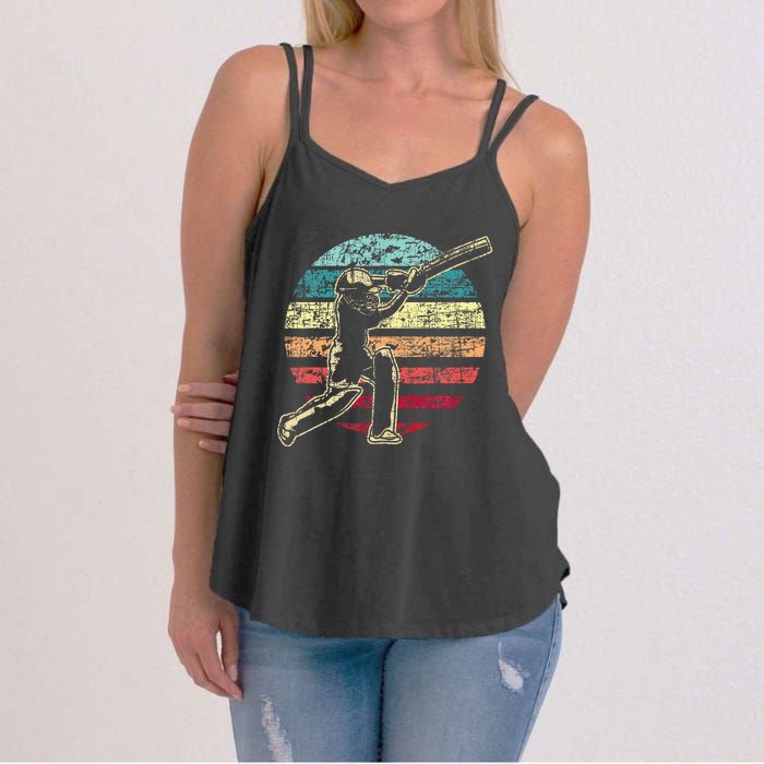 Cricket Game Cricketer Cricketing Batting Women's Strappy Tank