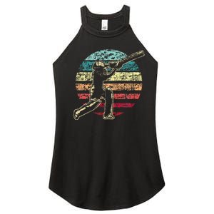 Cricket Game Cricketer Cricketing Batting Women's Perfect Tri Rocker Tank