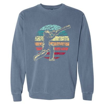 Cricket Game Cricketer Cricketing Batting Garment-Dyed Sweatshirt