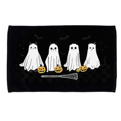 Cute Ghost Cat Funny Halloween Costumes Black Cat Microfiber Hand Towel