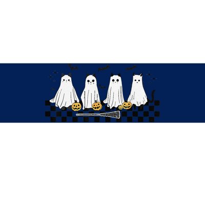 Cute Ghost Cat Funny Halloween Costumes Black Cat Bumper Sticker