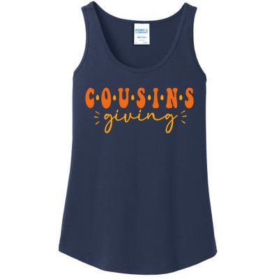 Cousins Giving Cute Turkey Cousin Crew Thanksgiving Family Ladies Essential Tank