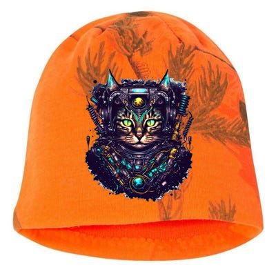 Colorful Graphic Cat Astronaut Space Funny Gift Kati - Camo Knit Beanie