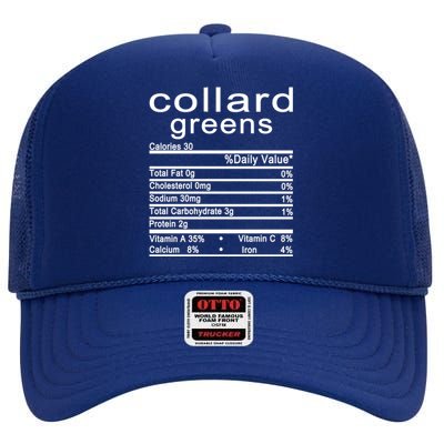 Collard Greens High Crown Mesh Back Trucker Hat