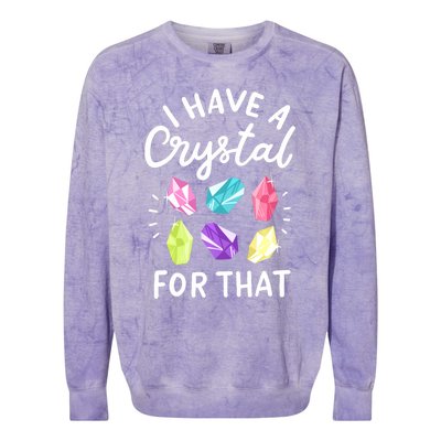 Crystal Gemstone Chakra Spiritual Energy Healing Colorblast Crewneck Sweatshirt