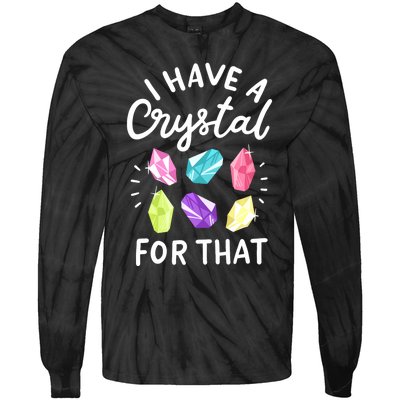 Crystal Gemstone Chakra Spiritual Energy Healing Tie-Dye Long Sleeve Shirt