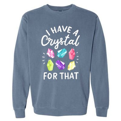 Crystal Gemstone Chakra Spiritual Energy Healing Garment-Dyed Sweatshirt