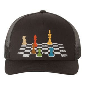 Chess Grandmaster Checkerboard Chess Board Checkmate Chess Yupoong Adult 5-Panel Trucker Hat