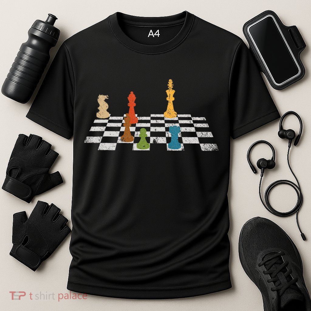Chess Grandmaster Checkerboard Chess Board Checkmate Chess Performance Shirt